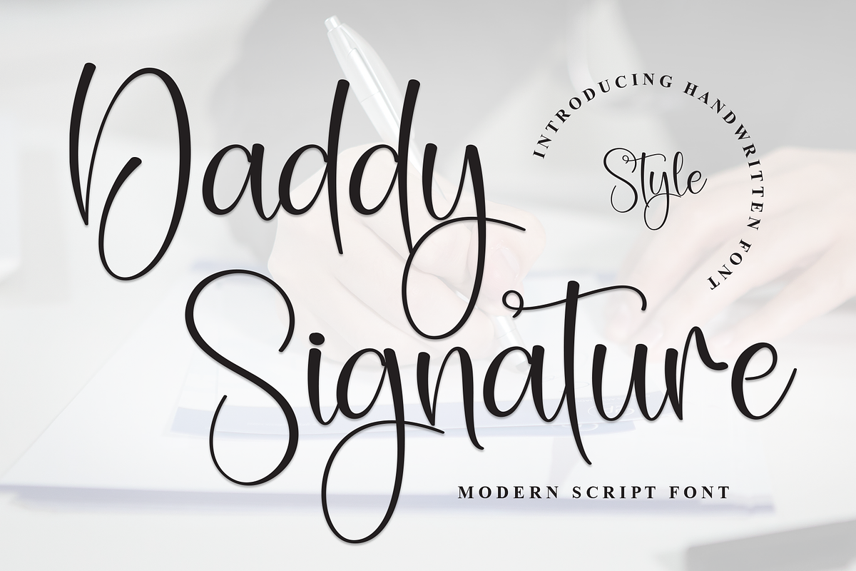 Daddy Signature | Script Font