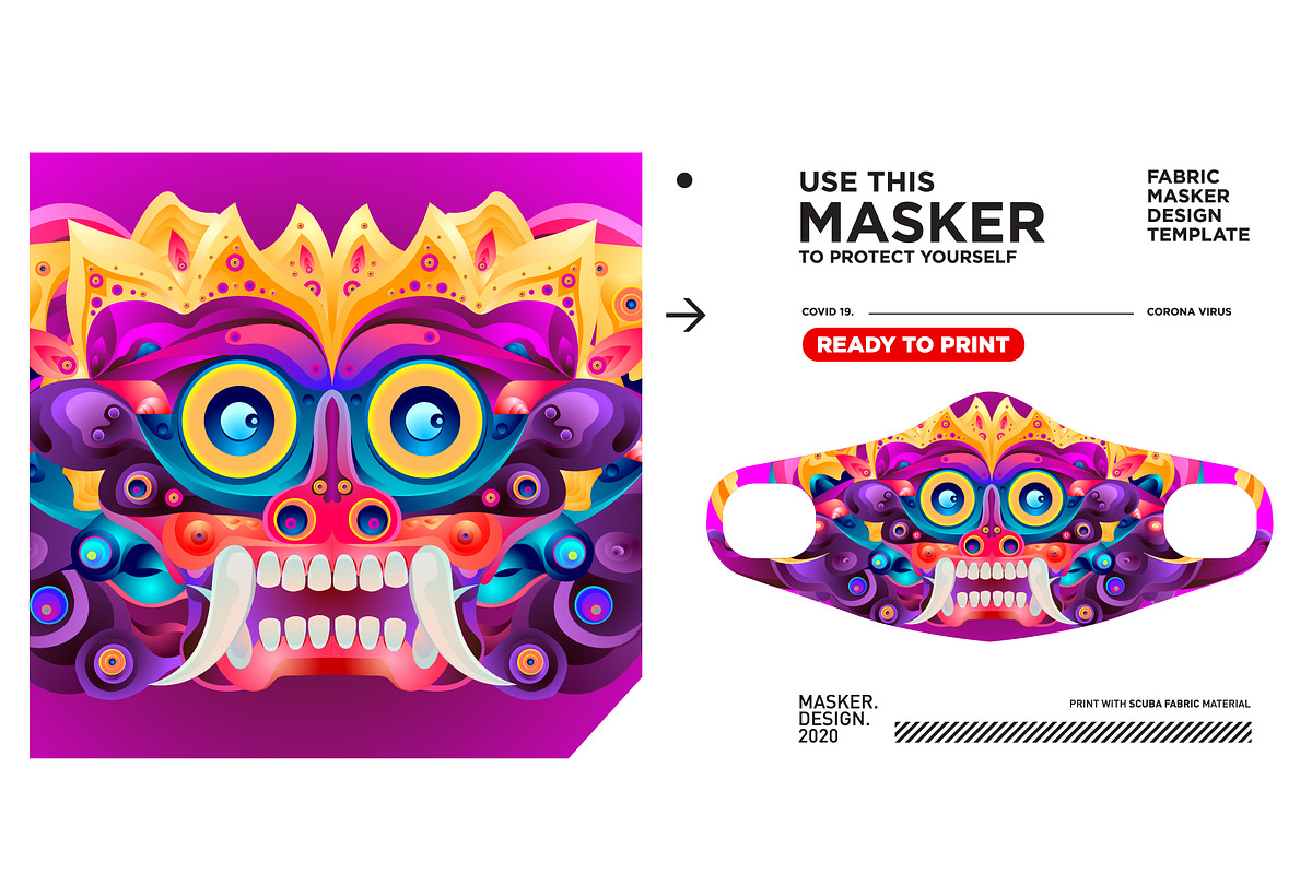 Cute Masker Design & mockup, a Mask Mockup by singpentinkhappy (Photo 15 of 16)