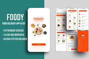 Foody-Food Delivery App UI Kit, an UI Kit Template by e-artdesign (Thumbnail 2 of 4)