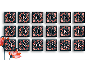 Sochi Floral Monograms, a Pattern Graphic by Werlang Paper (Thumbnail 5 of 5)