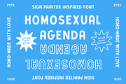 Homosexual Agenda -Sign Painter Sans, a Sans Serif Font by Creative Type (Thumbnail 1 of 12)