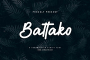 Battako Font, a Script Font by Zelda Graphic (Thumbnail 1 of 6)