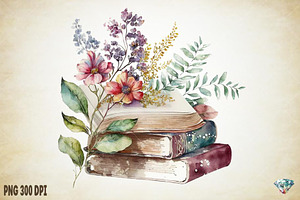 Flower Book Watercolor