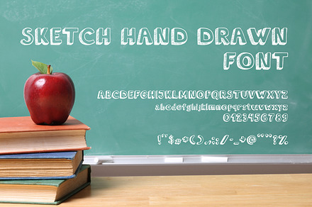 Sketch Hand Drawn Font, a Script Font by OWPictures