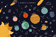 COSMIC solar system + SVG files, a Decorative Illustration by Alina Mubarak (Thumbnail 2 of 8)