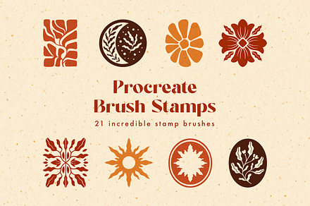 Boho Folk Procreate Stamps - Brushes