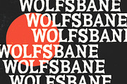 WOLFSBANE, a Serif Font by Midnight Grim (Thumbnail 1 of 6)