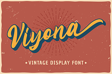 Viyona - Vintage Display Font