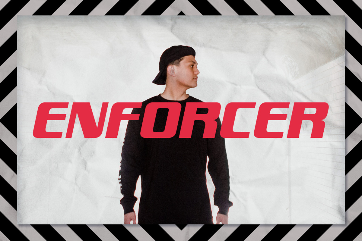 Enforcer Typeface, a Sans Serif Font by ANDR35 (Photo 1 of 6)