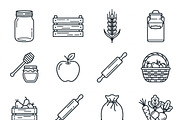 Bundles Farmers Pantry Vector Icons, an Outline Icon by adenpinkstore (Thumbnail 12 of 13)