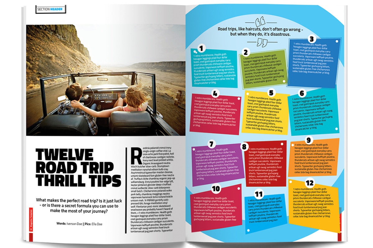 Indesign Magazine Template, a Magazine Template by Red Cactus Creative (Photo 8 of 23)