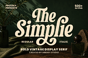 The Simplie, a Serif Font by Abbasy Studio (Thumbnail 1 of 13)