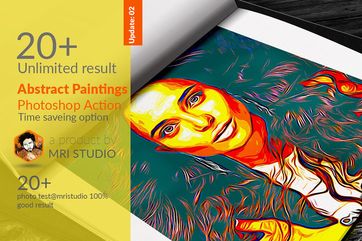 Realistic Painting Effect Action, a Brushes & More by MRI STUDIO (Photo 1 of 9)