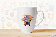 Watercolor Back to School and Animal, an Animal Illustration by Apixsala (Thumbnail 12 of 12)