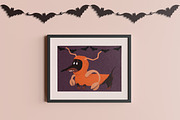 Halloween Dachshunds, a Seasonal Illustration by YuNa (Thumbnail 14 of 15)