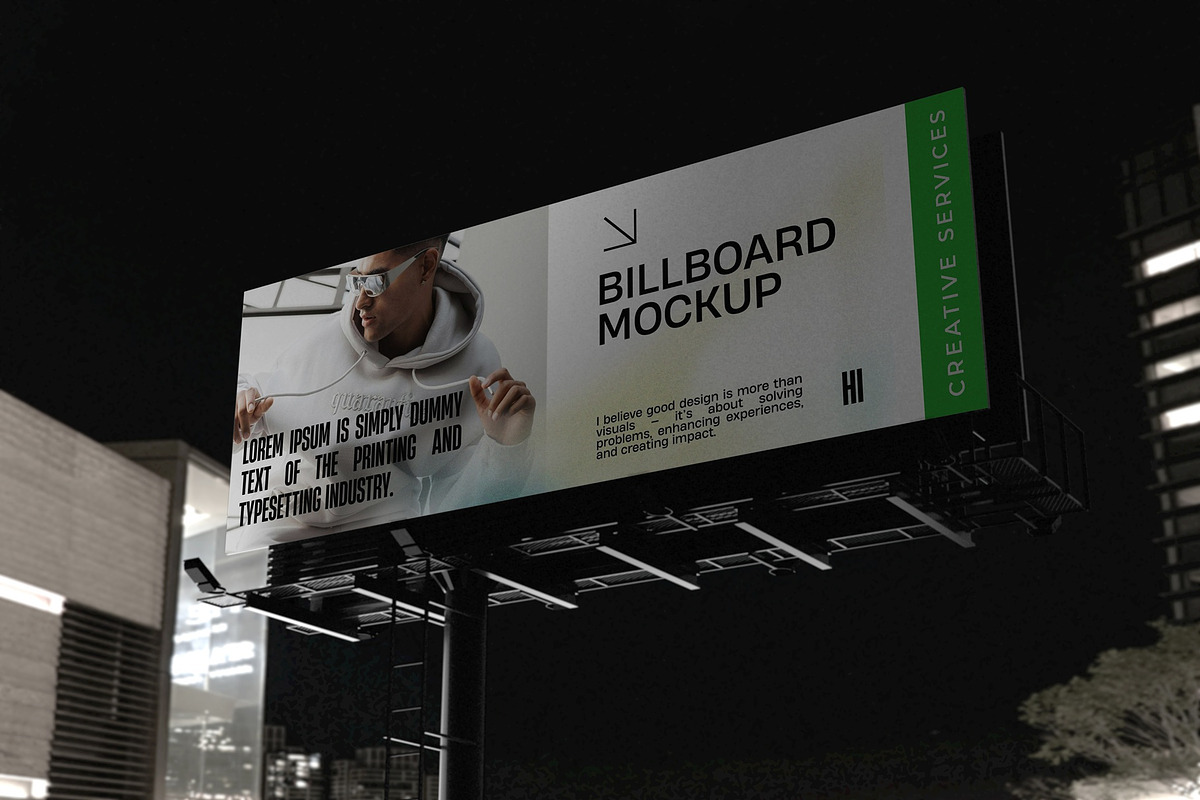 Billboard Mockup, an Advertising Mockup by Tahtagraphic (Photo 1 of 6)