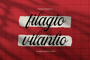 Filagio Vilantio Classic Script