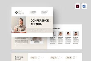 Conference Agenda | MS Word & Indd