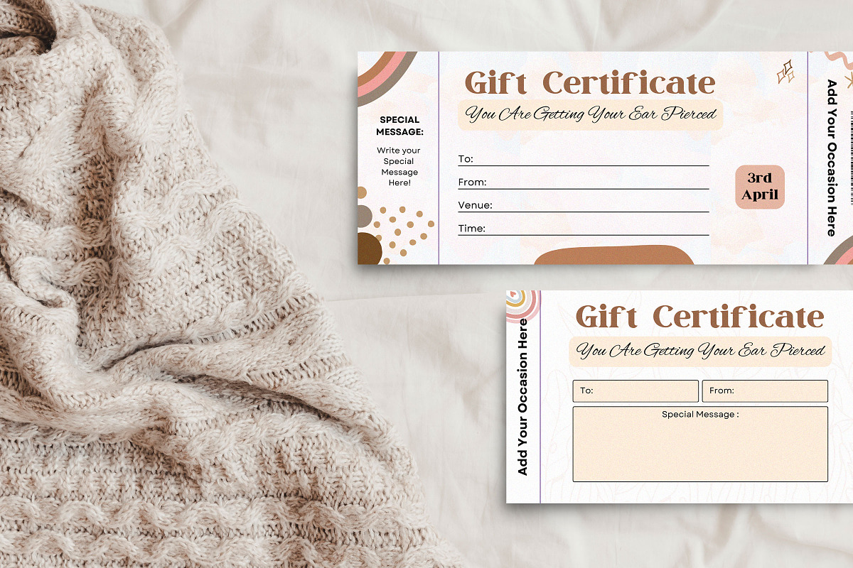 Editable Floral Gift Certificate, a Templates & Theme by Snapybiz (Photo 9 of 10)