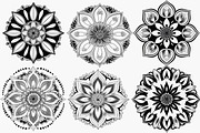 Boho Floral Mandala Bundle Set, an Illustration by Creativeshirt (Thumbnail 4 of 7)
