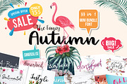 33 The Fancy Autumn Bundle Font, a Script Font by Artstudio (Thumbnail 1 of 10)