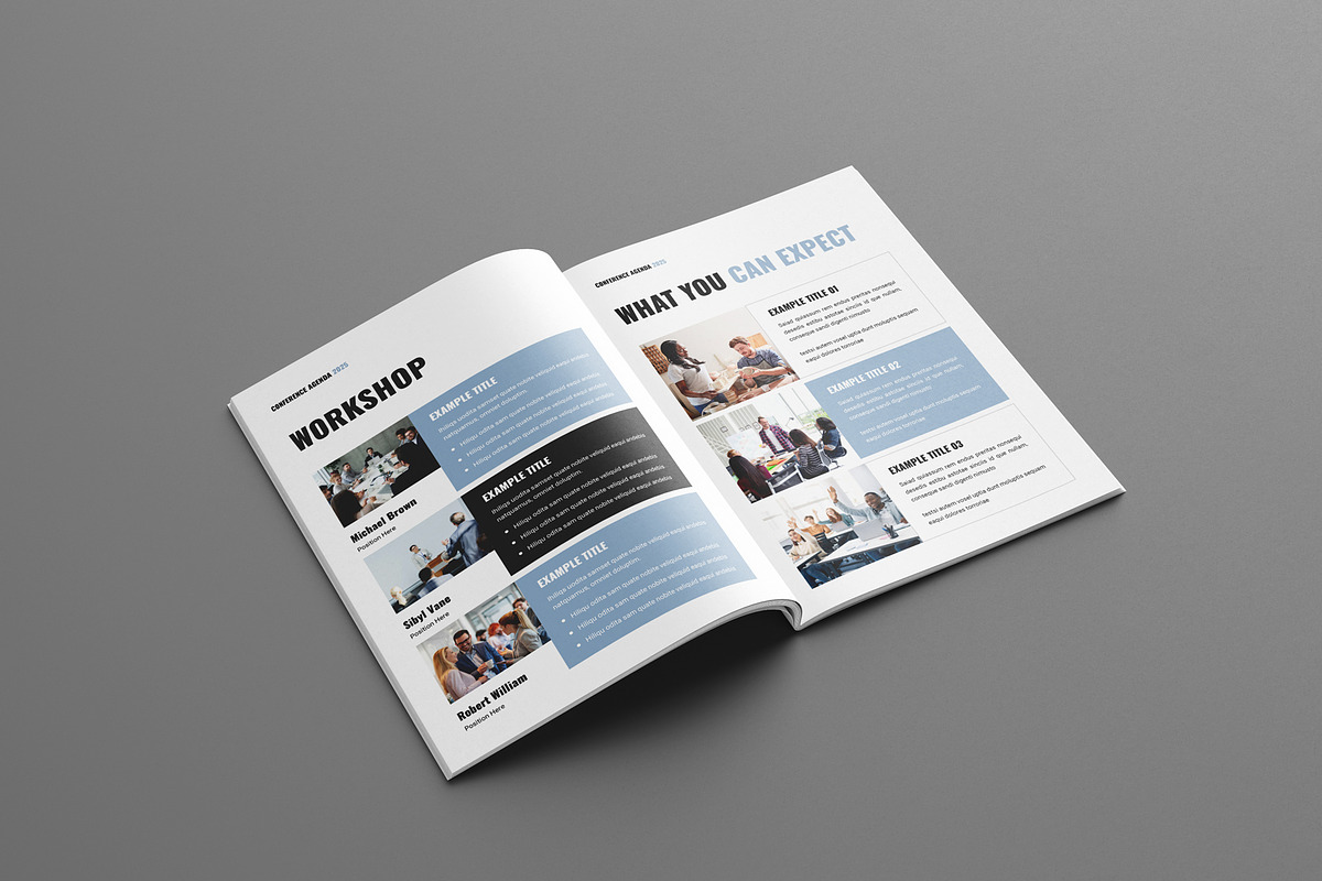 Conference Agenda Brochure Template, a Brochure Template by Seeing-art (Photo 7 of 11)