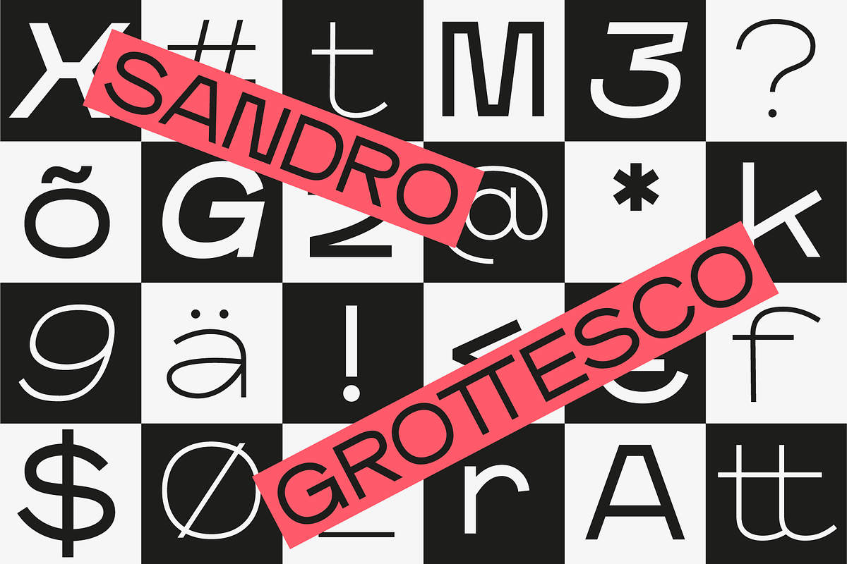 SANDRO GROTTESCO FAMILY, a Font by SUPERNULLA (Photo 1 of 9)