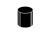 Black Cylinder 3D Geometric Shape, a Graphic by Designer_Momina (Thumbnail 8 of 10)