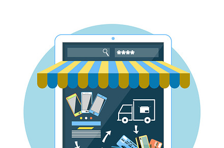 Internet shopping concept smartphone preview 2