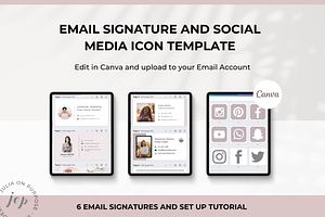 Email Signature Canva Template