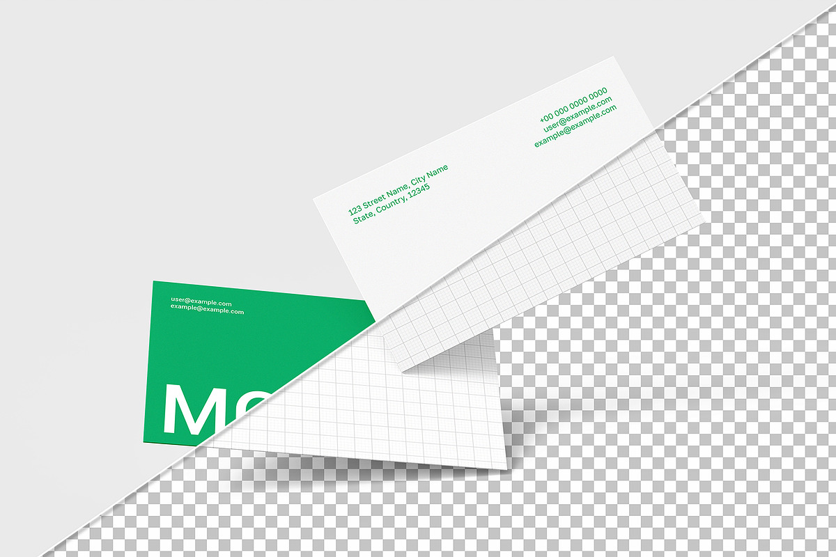 Floating Business Cards Mockup, an Advertising Mockup by graphypix (Photo 3 of 4)