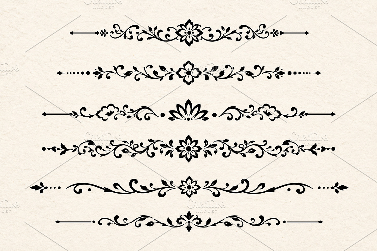 Floral Lace Frames & Ornament Bundle, an Object Graphic by Christine Krahl (Photo 6 of 24)