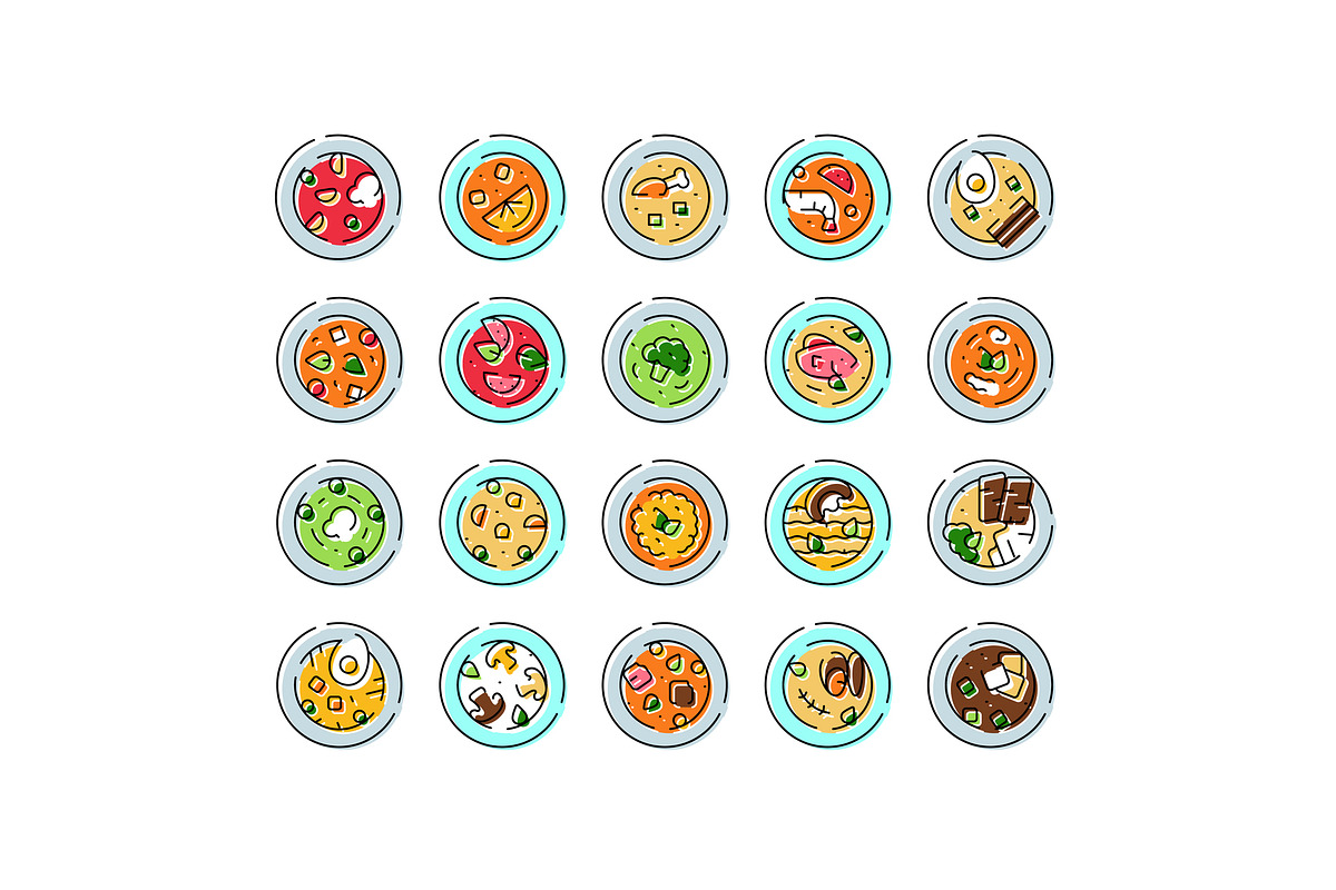 Various soup bowls for different, an Object Graphic by pikepicture (Photo 1 of 3)