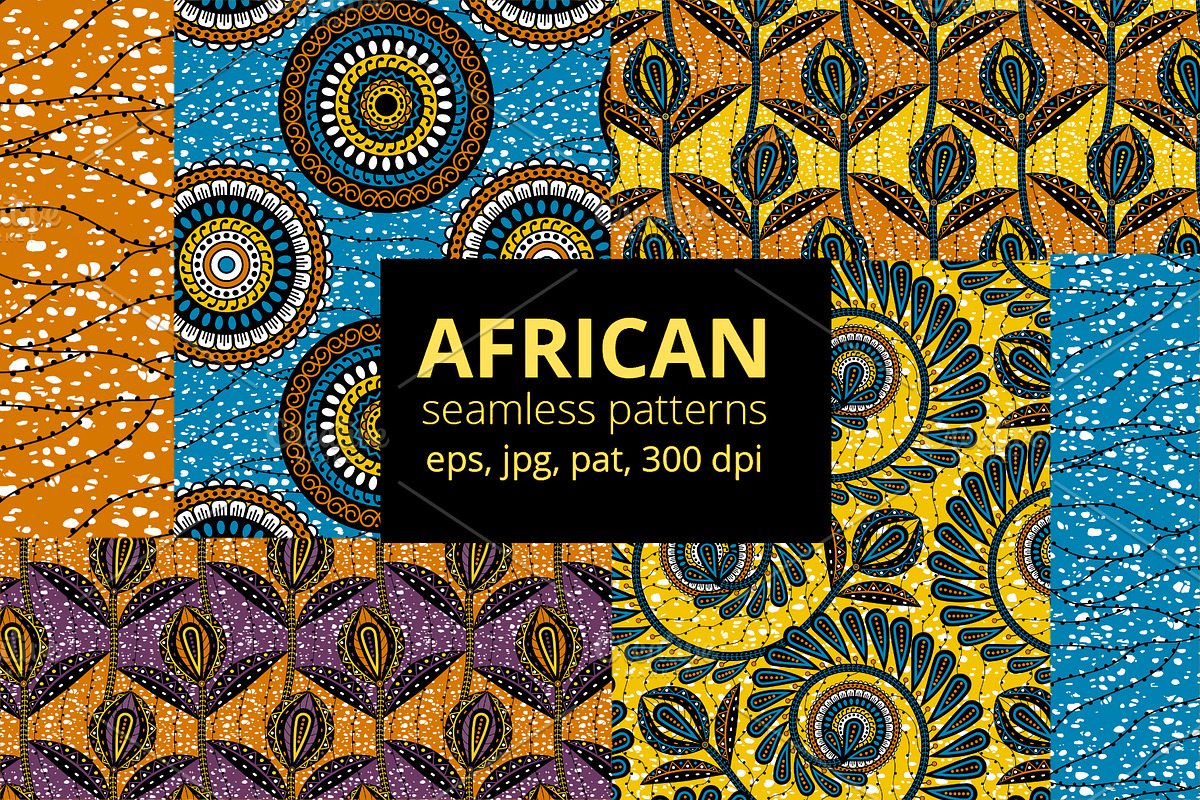 Ankara Prints (EPS, JPG), a Pattern Graphic by Sveta Aho (Photo 1 of 11)