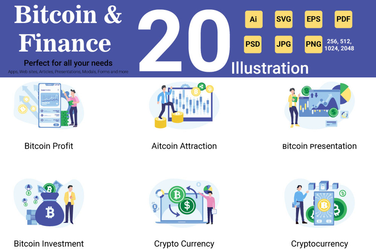 Bitcoin & Finance, an Illustration by Color Cubes (Photo 7 of 7)