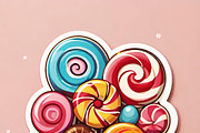 “Candy & New Year Celebration”bundle, an Illustration by ETARA by Mea Hau (Thumbnail 3 of 6)