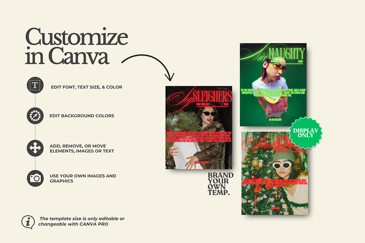 HOLIDAZE Christmas Canva Template, a Templates & Theme by BYOTstudios (Photo 9 of 11)