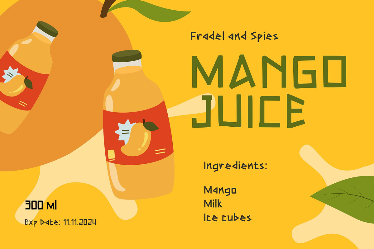 Mango Snack, a Handwritten Font by Aisyah (Photo 3 of 5)