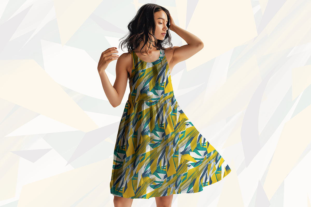 Dynamic Abstract Geometric Pattern, a Pattern Graphic by StudioGlouna (Photo 3 of 4)