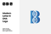 Modern Letter B DNA Logo, a Branding & Logo Template by Luxury Logos (Thumbnail 1 of 4)