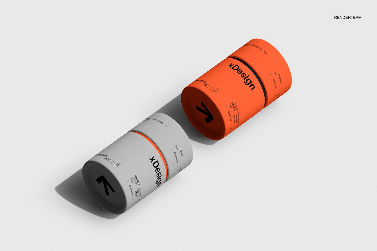 Paper Tubes Mockups, a Packaging Mockup by Renderteam (Photo 3 of 6)