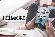 Hellobro Typeface, a Script Font by alit design (Thumbnail 4 of 17)