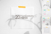 Poster MOCKUPS | PSD, a Mockup by bazarova (Thumbnail 1 of 20)