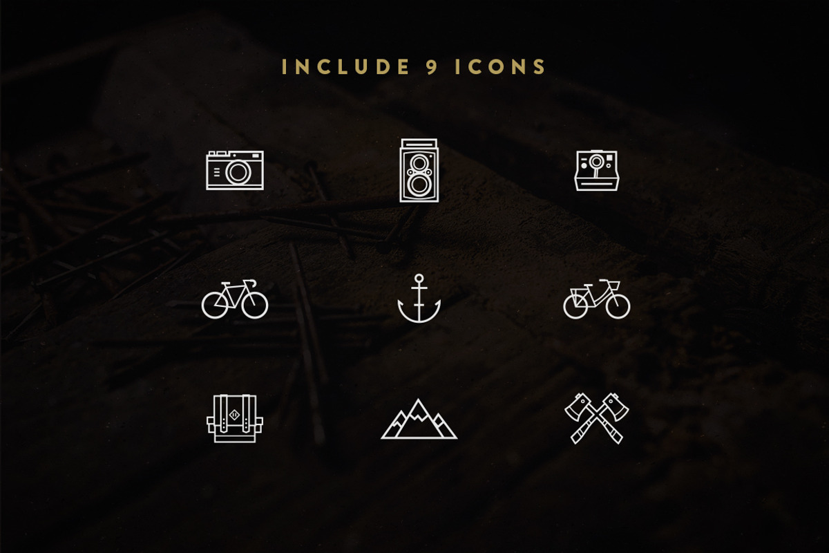 9 New Vintage Logos & Bonus Mockup!, a Branding & Logo Template by GraphicHero (Photo 2 of 4)