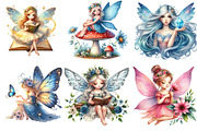 Watercolor Fairy Clipart, an Illustration by DreamArtGraphic (Thumbnail 3 of 5)