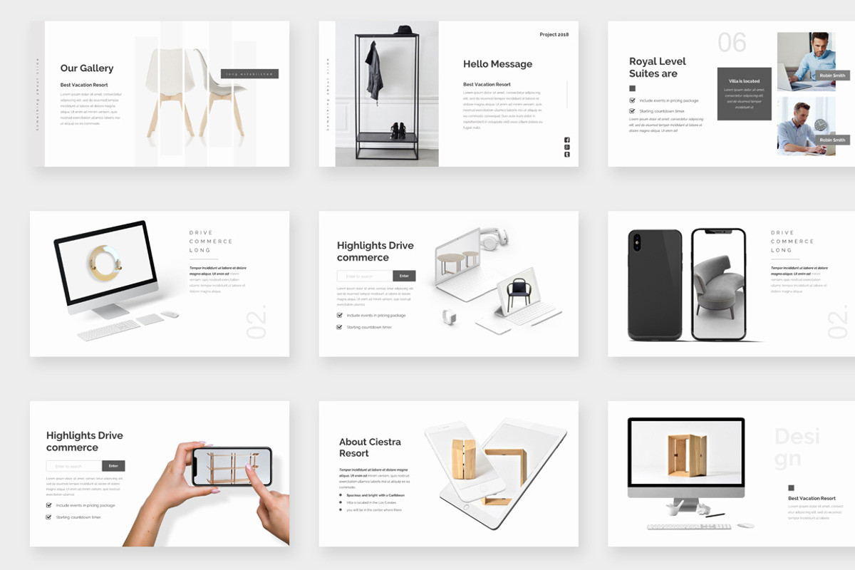 Volano Minimalism Google Slide, a Presentation Template by One Percent Studio (Photo 8 of 16)
