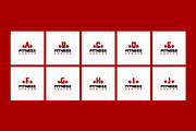 Alphabet and Numberic Fitness logo, a Branding & Logo Template by Lucky Creative (Thumbnail 2 of 5)