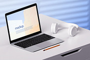Laptop Office Concept Mockup Pack, a Mac Mockup by mocko (Thumbnail 5 of 12)