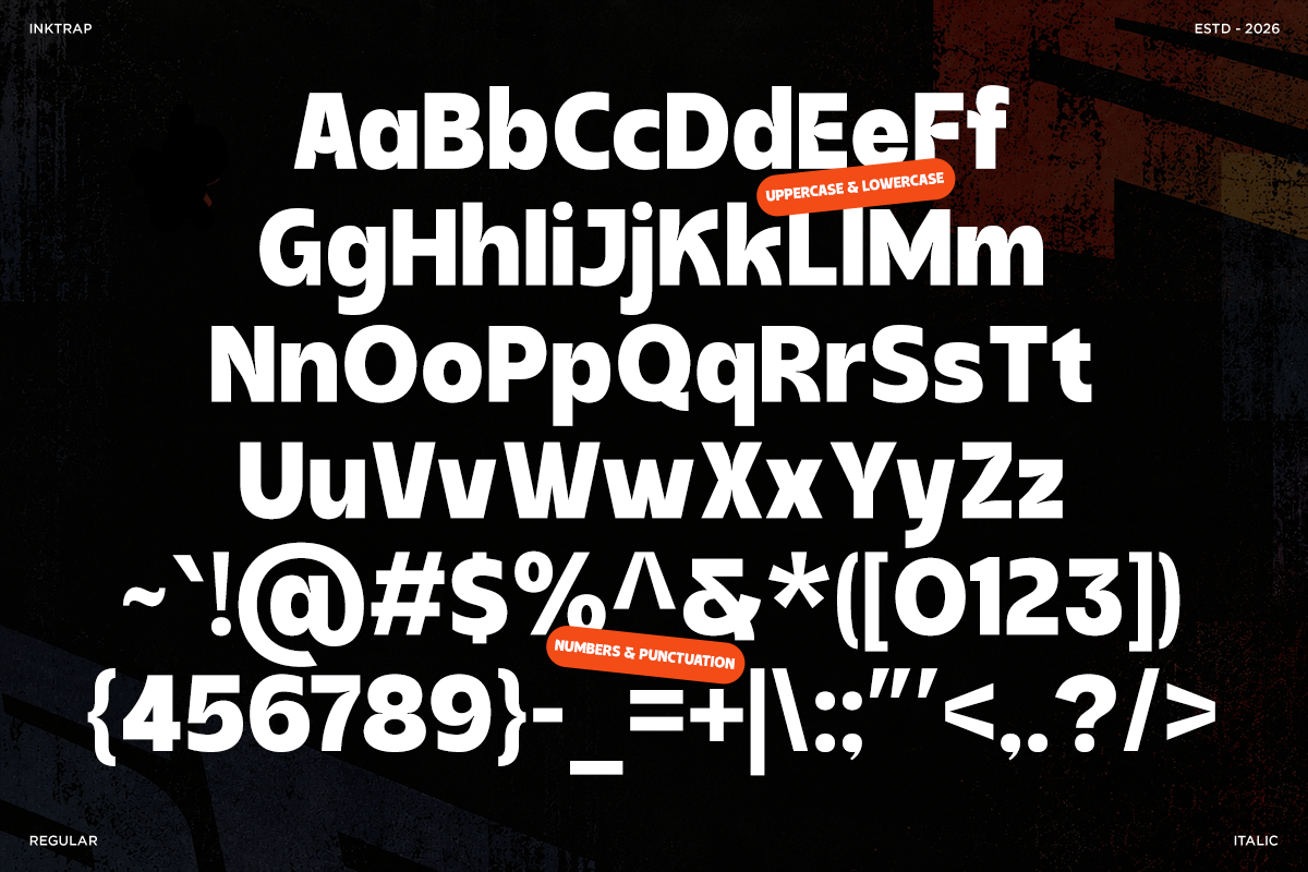 Bold Inktrap Sans Font - Gefora, a Sans Serif Font by Say Studio (Photo 10 of 10)