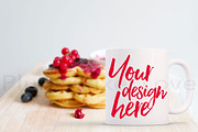White coffee mug bundle - 8 mockups, a Cups & Container Mockup by Plums Pixel Love (Thumbnail 6 of 9)